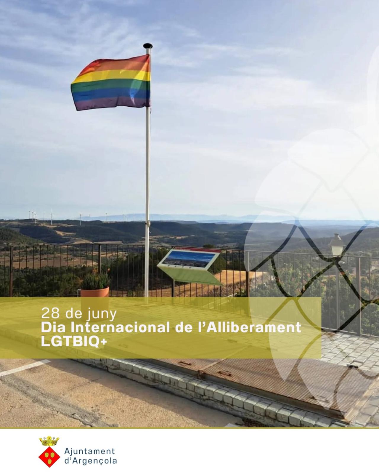 L’Ajuntament d’Argençola s’adhereix al manifest de la Diputació de Barcelona amb motiu del 28 de juny, Dia Internacional de l’Alliberament LGTBI+